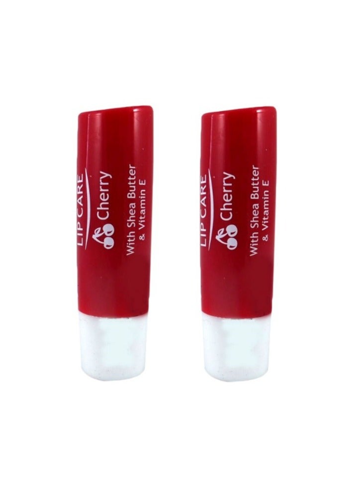 Amanda Milano 2-Pieces Lip Care with Shea Butter and Vitamin E Cherry  - Image 1