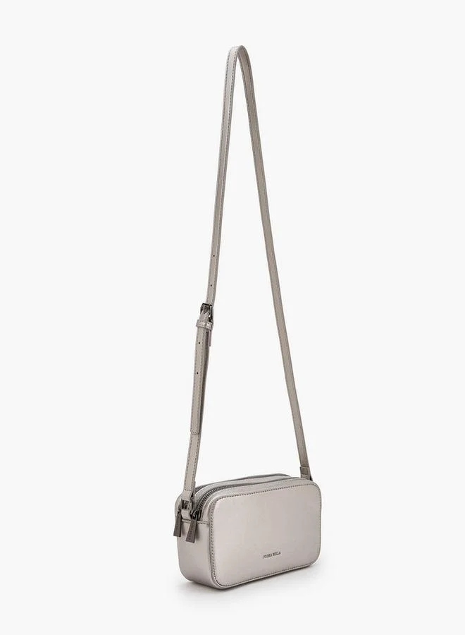 Flora Bella By Shoexpress FLORA BELLA METALLIC PU CROSSBODY BAG WITH ADJUSTABLE SHOULDER STRAP Ramadan Collection