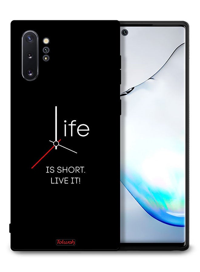 Tolwak Samsung Galaxy Note 10 Plus Protective Case Cover Life Is Short Live It - Image 1