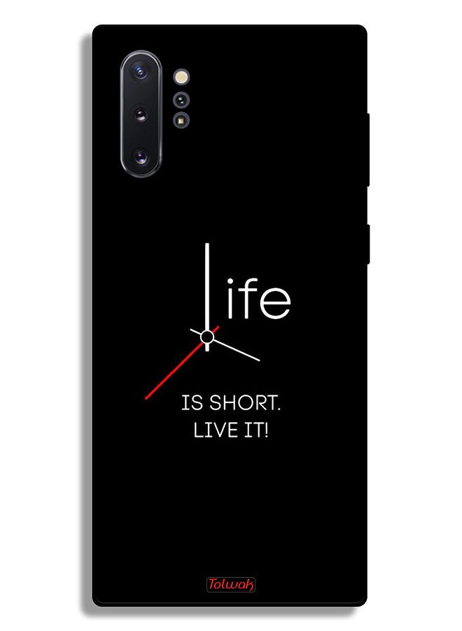 Tolwak Samsung Galaxy Note 10 Plus Protective Case Cover Life Is Short Live It - Image 2