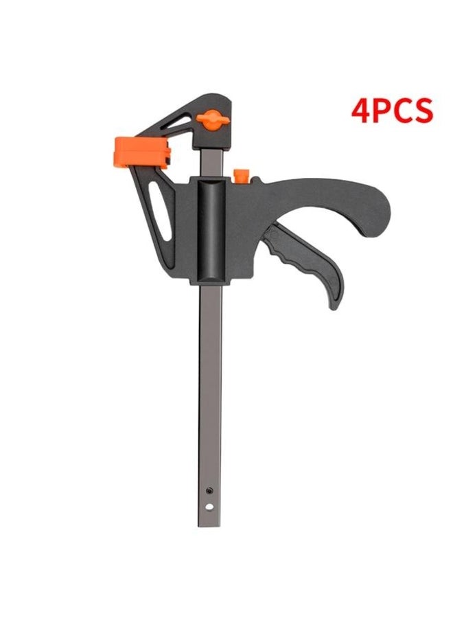 1/2/4Pcs 4Inch Quick Ratchet Release Speed Squeeze Wood Working Work Bar Clamp Clip Kit Spreader Gadget Tool DIY Hand Woodworking Tools  - Image 2