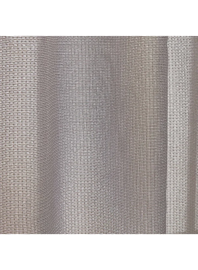 Home Box Diamond Solid Jacquard Shower Curtain with Hooks 200 x 180 cm