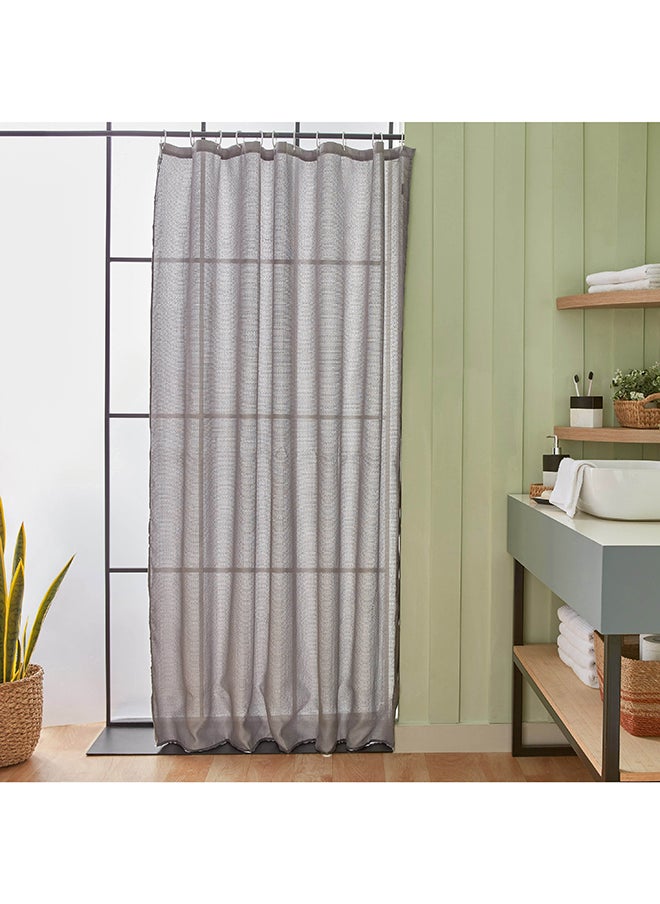 Diamond Solid Jacquard Shower Curtain with Hooks 200 x 180 cm - pzsku/ZC61E9278BDC987D21D0DZ/45/_/1704974740/60cada0c-e13d-48e7-94c7-e063faddd9b9