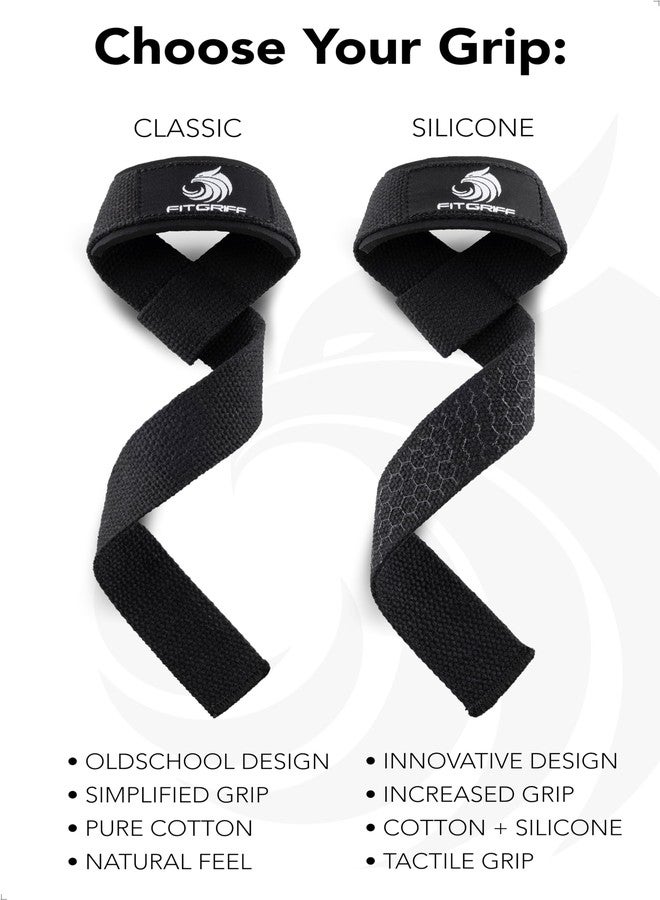 Fitgriff® Lifting Wrist Straps for Weightlifting, Gym, Deadlift, Workout (Made of Premium Cotton & Padded) - Men & Women (Standard, Black) - Image 5
