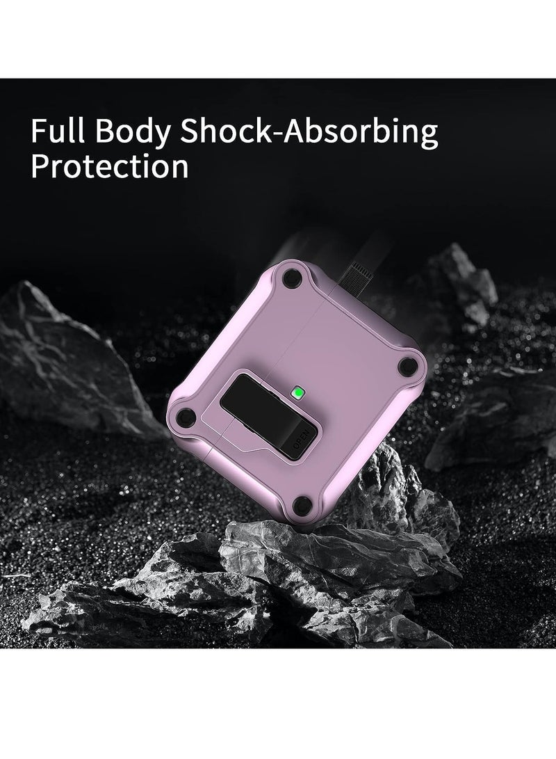 Anyogro for AirPods Pro 3 Case with Eagle Switch Cover, Shockproof Protective Hard Case with Cleaning Kit & Anti-Lost Key chain, Front LED Visible for  AirPods Pro 3 Charging Case 2025 - Image 2