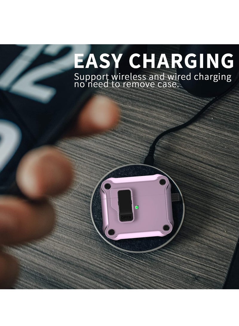 Anyogro for AirPods Pro 3 Case with Eagle Switch Cover, Shockproof Protective Hard Case with Cleaning Kit & Anti-Lost Key chain, Front LED Visible for  AirPods Pro 3 Charging Case 2025 - Image 4