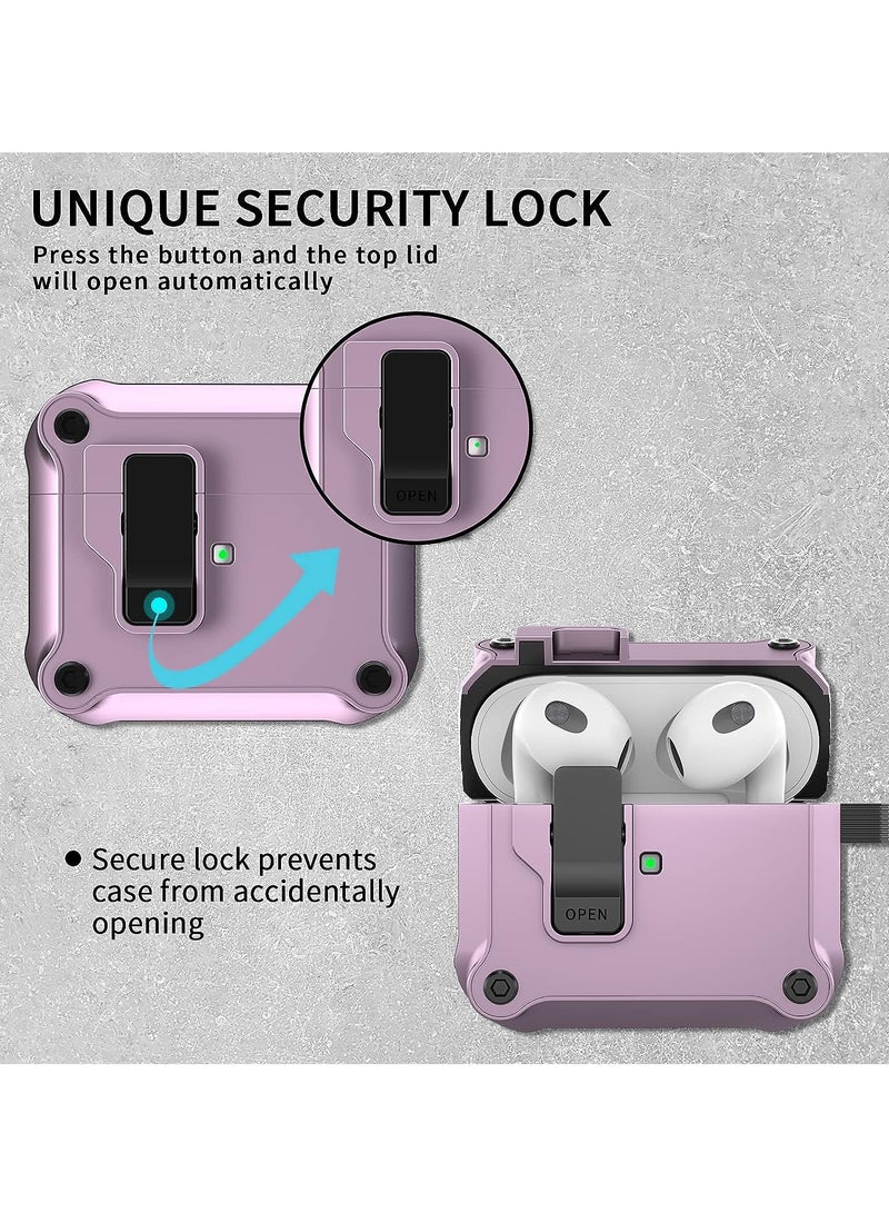 Anyogro for AirPods Pro 3 Case with Eagle Switch Cover, Shockproof Protective Hard Case with Cleaning Kit & Anti-Lost Key chain, Front LED Visible for  AirPods Pro 3 Charging Case 2025 - Image 3