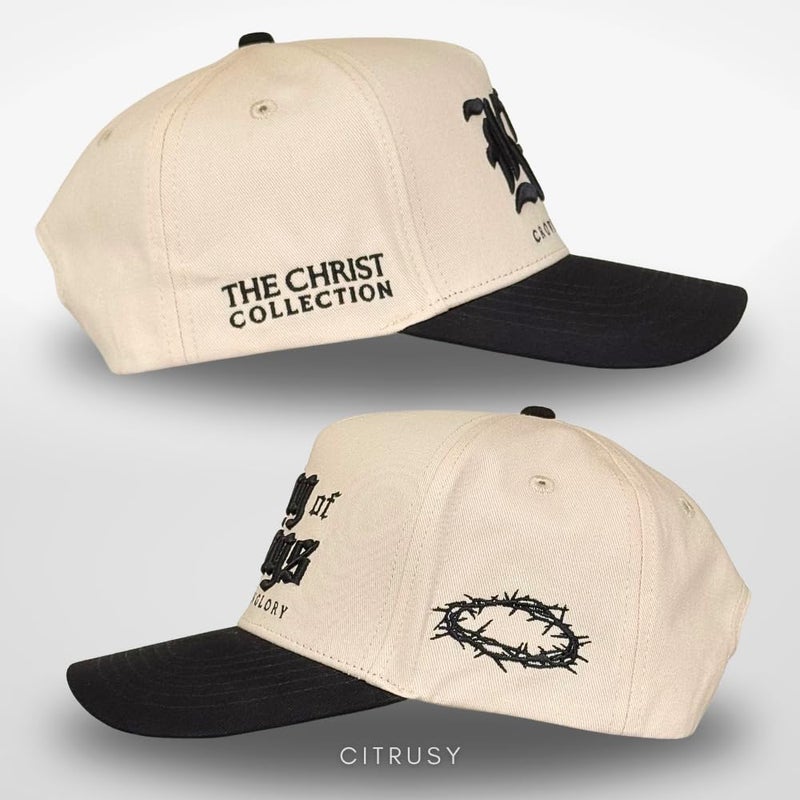 CITRUSY Vintage Faith & Forever Trucker Hat | Men & Women | Christian Cross Jesus Hats | Bachelorette Bride Hat | Cotton | Snapback (Cotton, King of Kings | Black) - Image 3