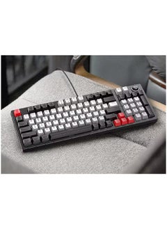 T-WOLF 80% Mechanical Gaming Keyboard LED Backlit Compact 97 Keys Wired Mechanical Keyboard With Volume Control Knob  Switch Keyboard for Gaming or Office  - Image 2