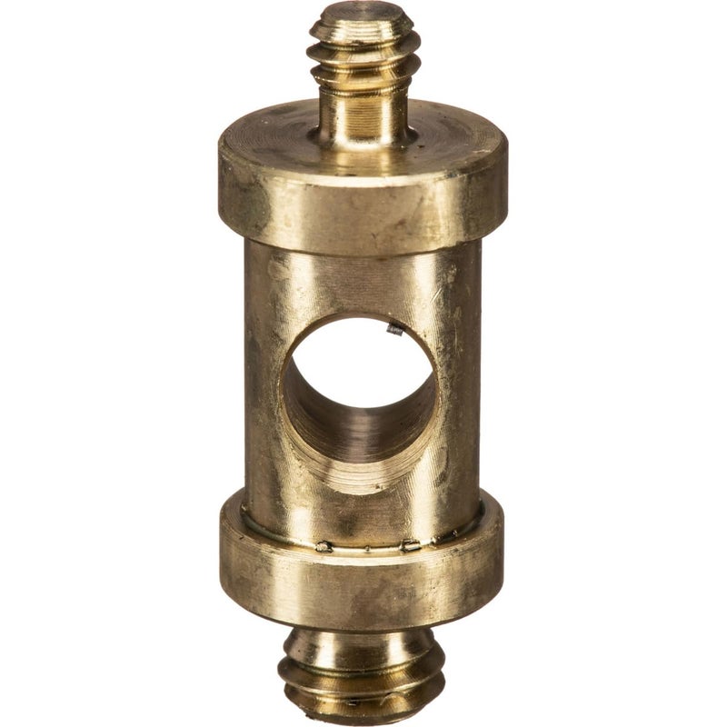 Manfrotto 118 Male Spigot for 2905 1/4-20-Inch Male and 3/8-Inch Male 26mm Long Adapter - Replaces 3107, Brass - Image 1