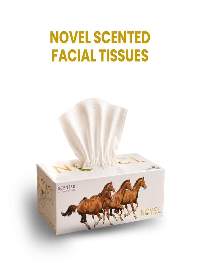Novel Box Tissue 100 Pulls Pack of 4 (Soft Floral) - Image 5