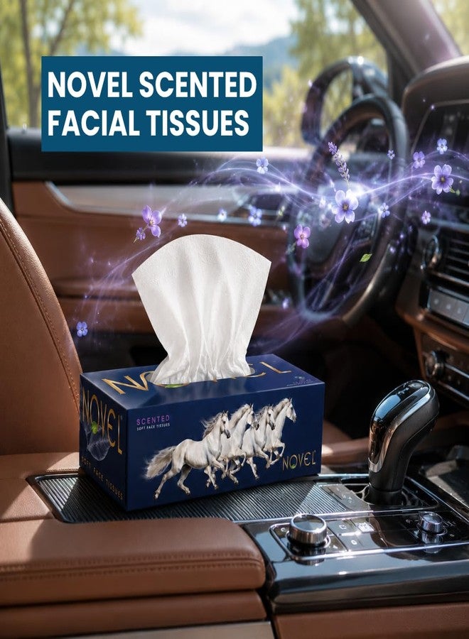 Novel Box Tissue 100 Pulls Pack of 4 (Soft Floral) - Image 4