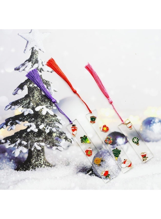 ChicAbode 6 Pack Resin Bookmark Molds with 40 Fringes, Bookmark Resin Molds Rectangular Bookmark Silicone Molds Bookmark Molds - Image 5