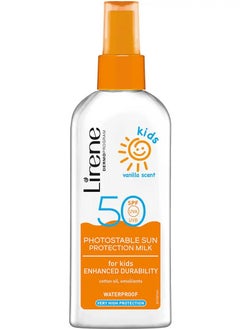 لايرين بخاخ واقي شمس للأطفال 50spf برائحة الفانيلا 150 مل