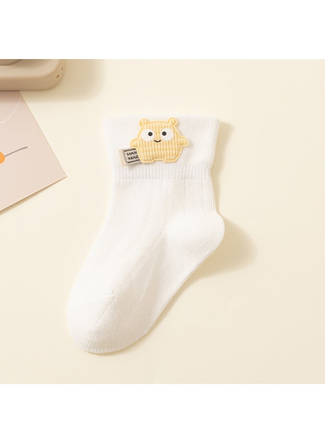 25 Exclusive Of Infant Socks, Spring And Summer Models, Baby A-grade Cotton Loose Mouth Socks Cartoon Cute Children's Socks