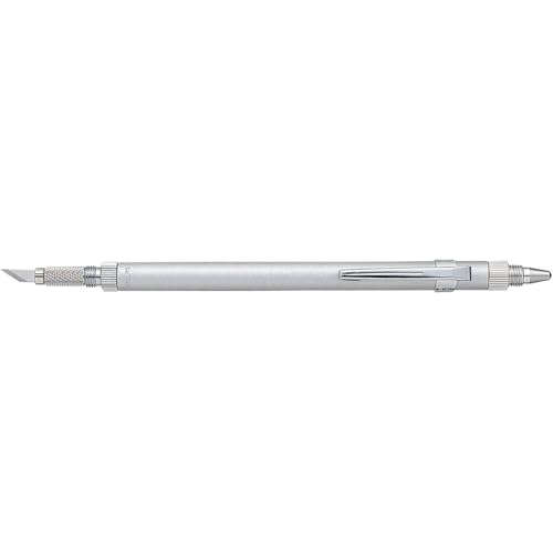NT Cutter Aluminum Holder Art Knife with needlepoint & burnishers, 1 Knife (D-1000P) - Image 1