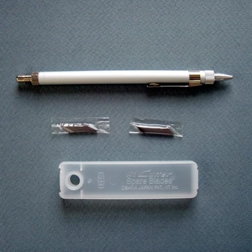 NT Cutter Aluminum Holder Art Knife with needlepoint & burnishers, 1 Knife (D-1000P) - Image 2