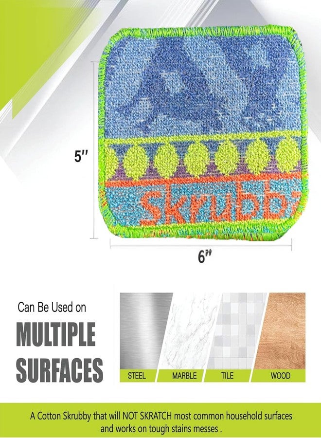 Wet-It! Wet-It Skrubba Non-Scratch Scouring Pad - European Scrubby Sponge for Kitchen Cleaning, Pots, Pans, Glass & Cookware - Durable Reusable Pad with Fun Chicken Design - Image 5