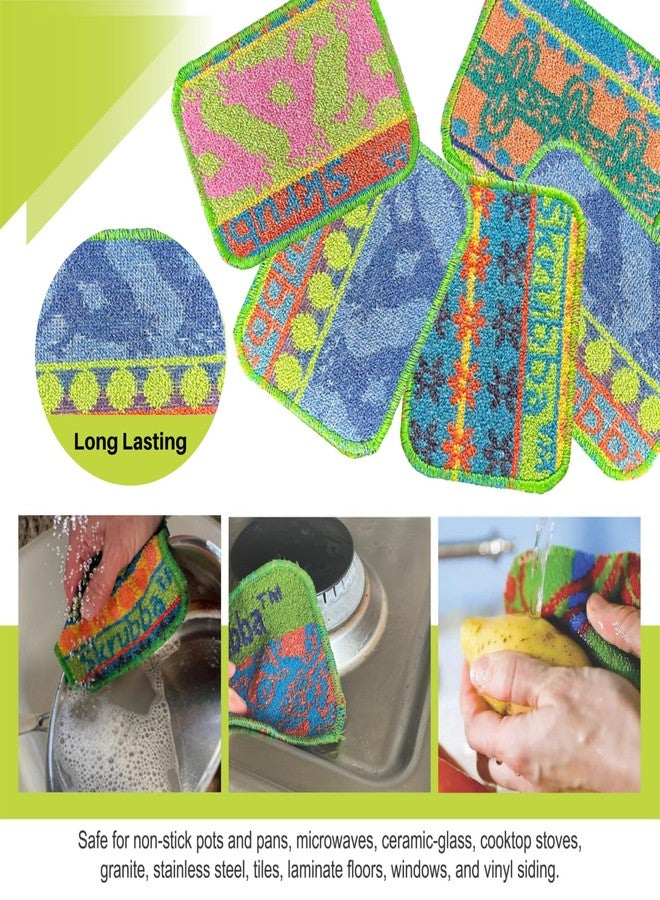 Wet-It! Wet-It Skrubba Non-Scratch Scouring Pad - European Scrubby Sponge for Kitchen Cleaning, Pots, Pans, Glass & Cookware - Durable Reusable Pad with Fun Chicken Design - Image 4