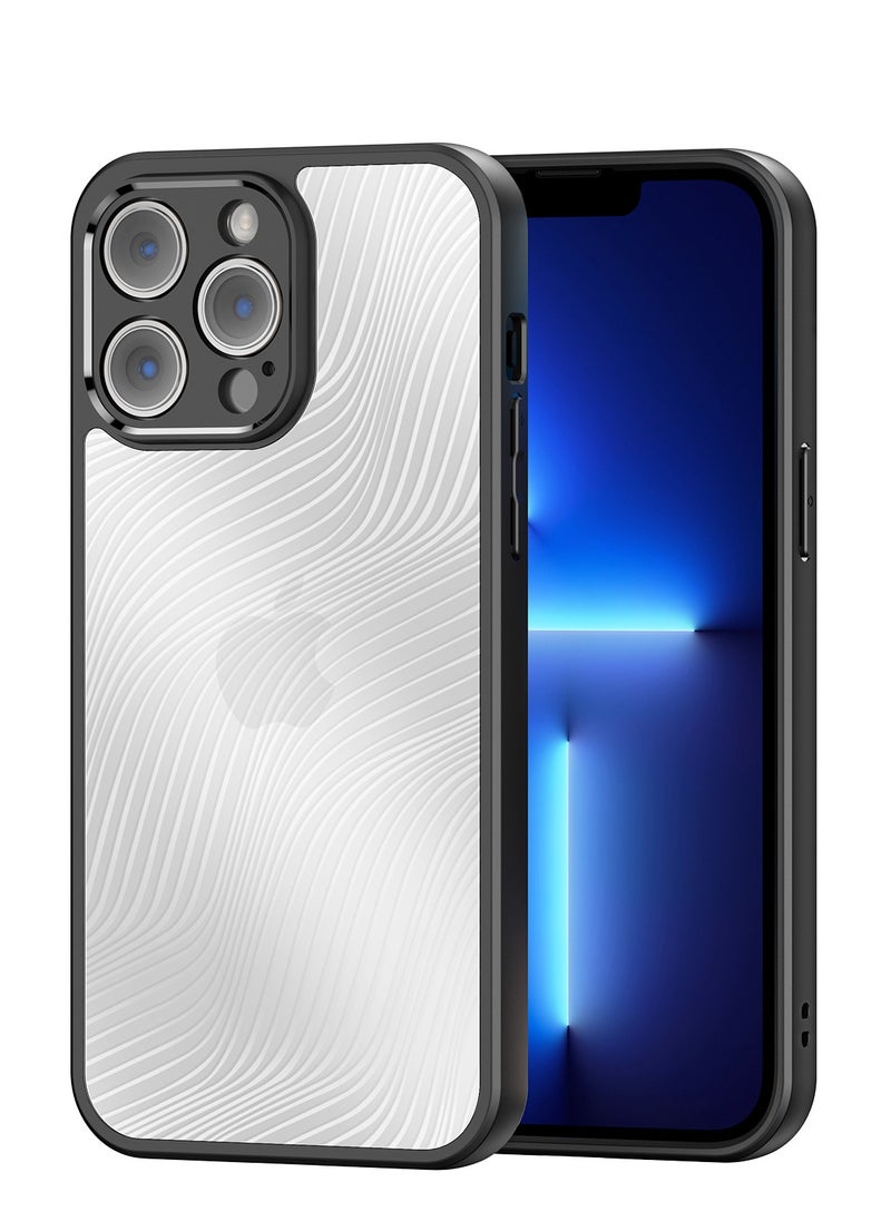 DUX DUCIS - DUX DUCIS Aimo Cover for the iPhone 13 Pro mobile phone slim, transparent matte cover made of TPU, polycarbonate, polypropylene, silicone - black - Image 1