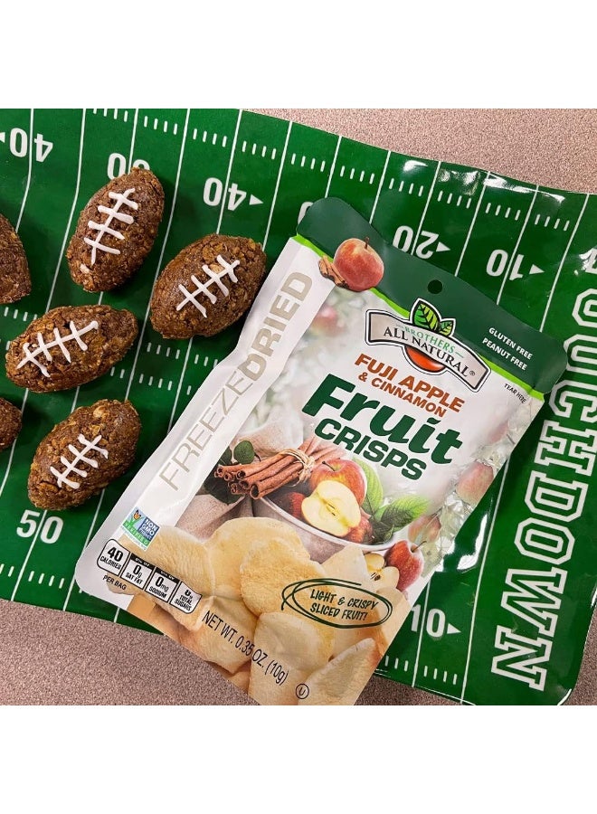 Brothers-ALL-Natural رقائق الفواكه المجففة بالتجميد الطبيعية من براذرز، تفاح فوجي والقرفة، 0.35 أونصة (عبوة من 24)، مصنوعة من 100% فواكه، خالية من الجلوتين، خالية من الصويا، نباتية، وجبة خفيفة صحية، جاهزة لصندوق الغداء - Image 5