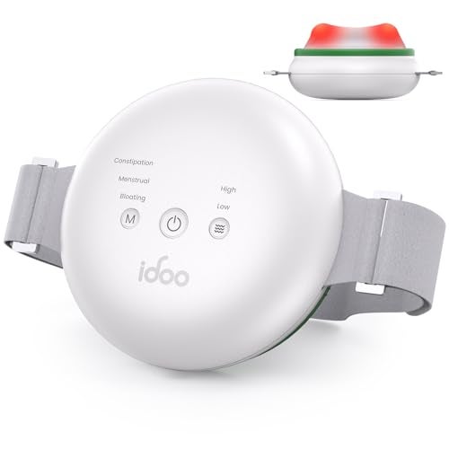 iDOO FSA Eligible Items Only List Electric Belly Massager, Birthday Christmas Gifts for Women Men Mom Dad, iDOO Abdominal Massager with Heat to Relieve Indigestion, Bloating, Constipation, Period Cramps - Image 1
