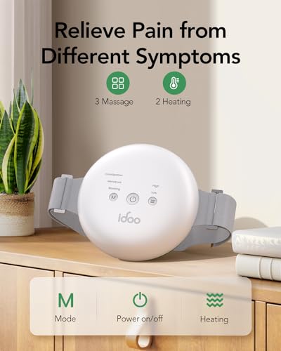 iDOO FSA Eligible Items Only List Electric Belly Massager, Birthday Christmas Gifts for Women Men Mom Dad, iDOO Abdominal Massager with Heat to Relieve Indigestion, Bloating, Constipation, Period Cramps - Image 2