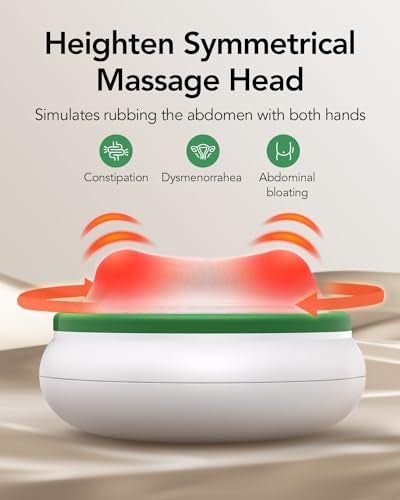 iDOO FSA Eligible Items Only List Electric Belly Massager, Birthday Christmas Gifts for Women Men Mom Dad, iDOO Abdominal Massager with Heat to Relieve Indigestion, Bloating, Constipation, Period Cramps - Image 3