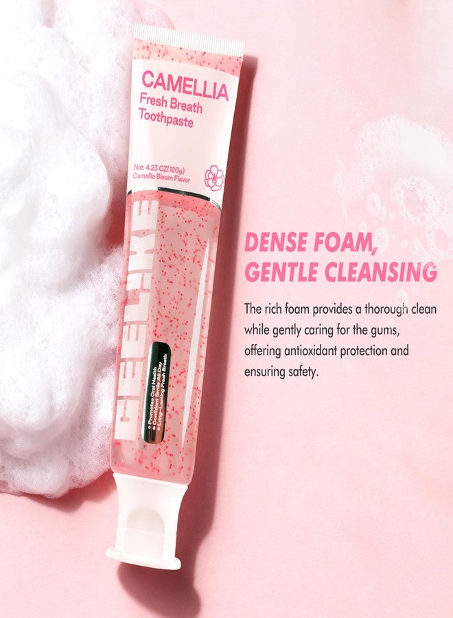 CEELIKE Camellia Fresh Breath Toothpaste, Natural Floral Flavor for Long - Lasting Oral Freshness, Enriched with Plant Extracts, 4.23 Oz (120g) - Image 3