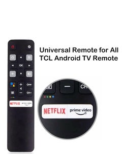 HuHa RC802V FNR2 Remote Control Compatible with All TCL Android TVs – Netflix & Prime Video Buttons, No Setup Required, Easy to Use  - Image 3