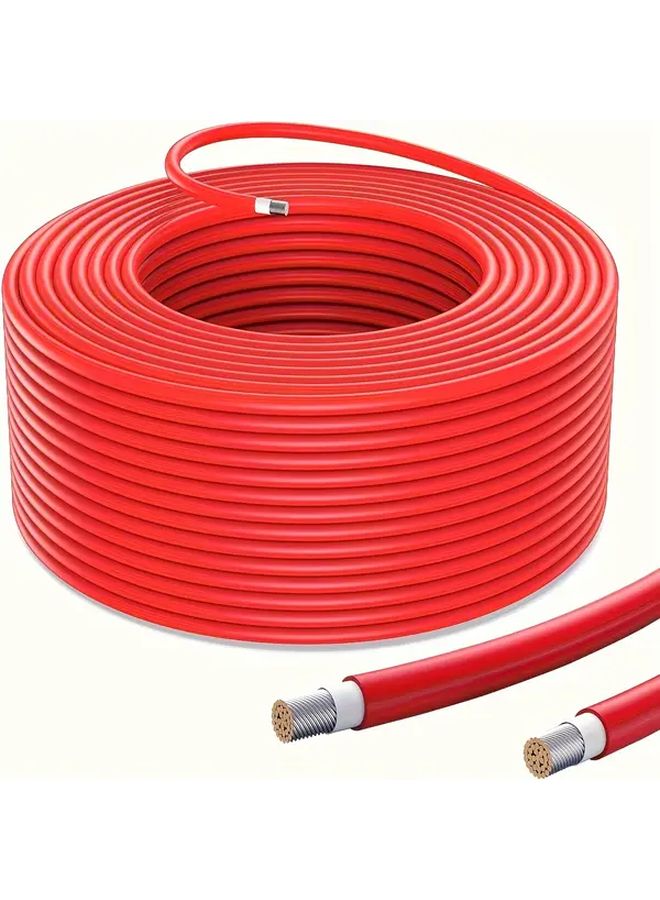 4mm2 Solar Panel Extension Cable Kit 30m 98 4FT Red Black Tin Coated Copper Wire - Image 1