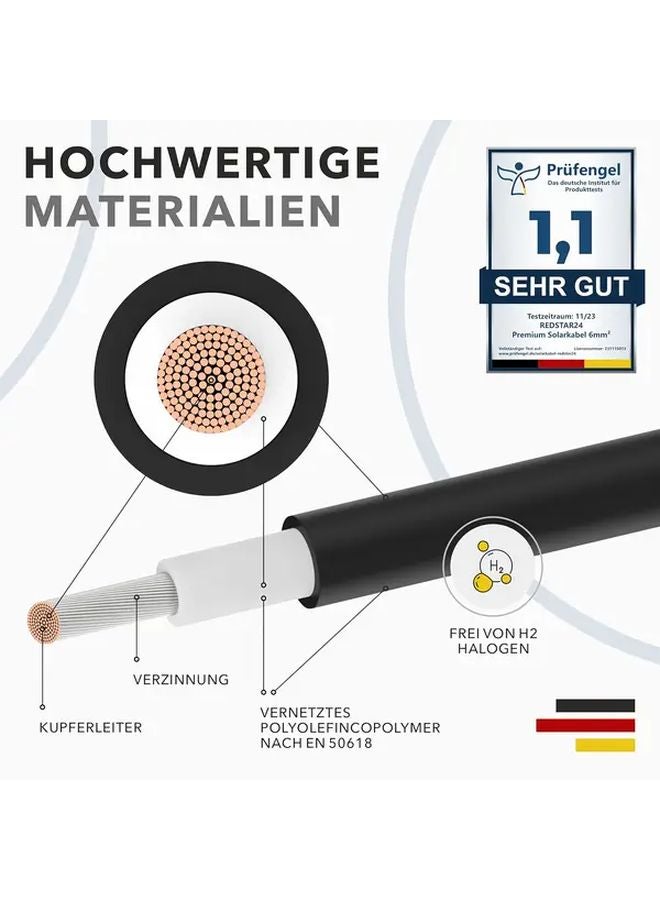 4mm2 Solar Panel Extension Cable Kit 30m 98 4FT Red Black Tin Coated Copper Wire - Image 5