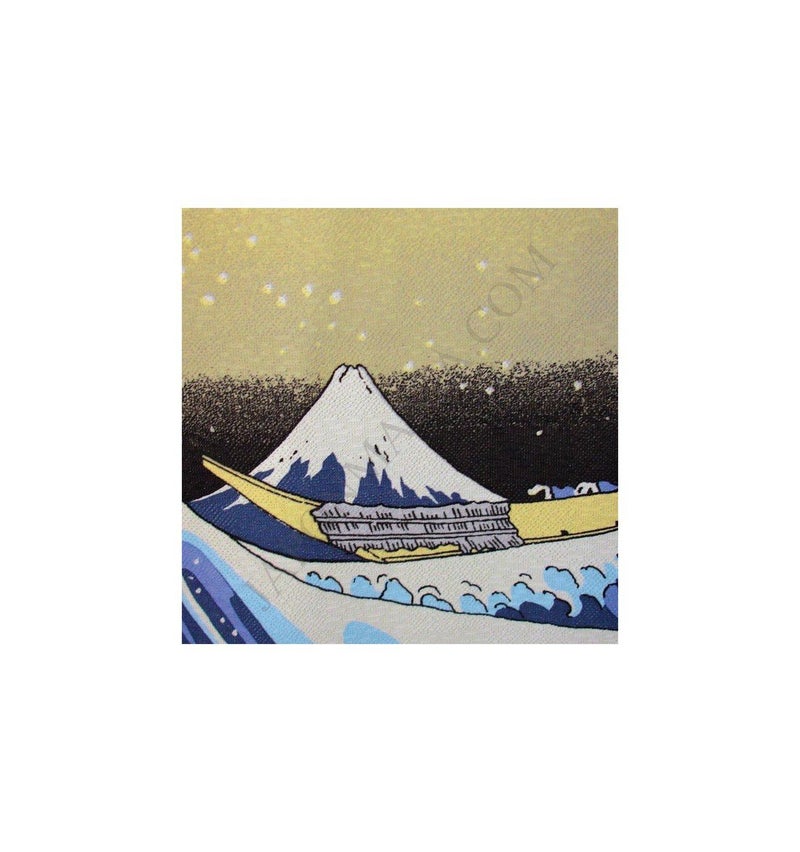 Japonmania NARUMI é¸£æµ· Made in Japan Noren Curtain Tapestry Ukiyoe Hokusai The Great Wave Kanagawa - Image 4