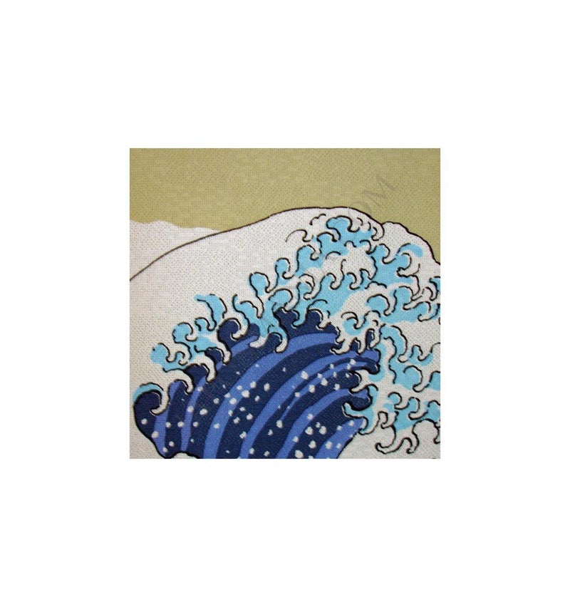 Japonmania NARUMI é¸£æµ· Made in Japan Noren Curtain Tapestry Ukiyoe Hokusai The Great Wave Kanagawa - Image 3