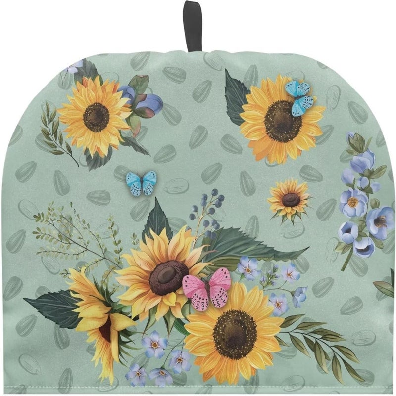 Tea Cozy for Teapot Insulated Sunflower Tea Cup Insulation Pad Teapot Cozy Tea Cozies Double Insulated Keep Tea Warm Tea Pot Cozies Teapot Dust-Proof Cover Tea Pot Cover for Keeping Warm - Image 1