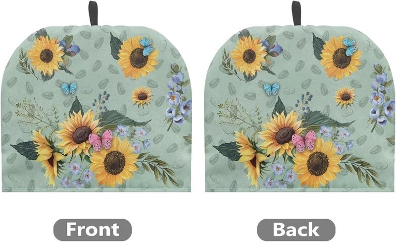 Tea Cozy for Teapot Insulated Sunflower Tea Cup Insulation Pad Teapot Cozy Tea Cozies Double Insulated Keep Tea Warm Tea Pot Cozies Teapot Dust-Proof Cover Tea Pot Cover for Keeping Warm - Image 2