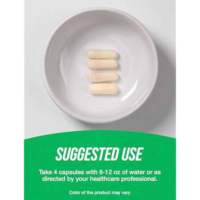 BulkSupplements.com Glucomannan Capsules - as Konjac Root Extract, Glucomannan Supplements, Herbal Supplement - Gluten Free, 4 Capsules per Serving, 240 Count (Pack of 1) - Image 4