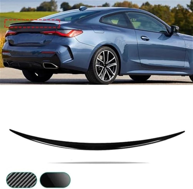 Wivplex Carbon Look Rear Trunk Spoiler for 4 Series G22 Coupe & M4 G82 - Image 4