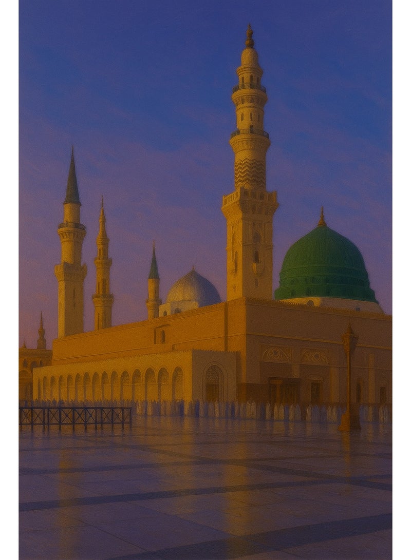 tethkar Canvas print mural of the Prophet's Mosque from Tethkar  - Image 3