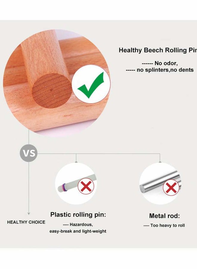 IELEK rolling pins combo kit wood rolling pin - Image 3