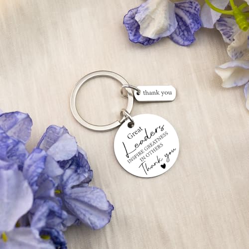 SOJUWEL Leadership Gifts Keychains Thank You Gifts for Boss Leader Mentor Best Boss Gift for Men Manager Supervisor Bosses Day Birthday Retirement White Elephant Gift for Him Cool Best Leader Keyring - Image 3