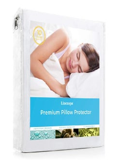 LINENSPA Linenspa Waterproof Pillow Encasement-Blocks Out Liquid, Standard Pillow Protector  - Image 1