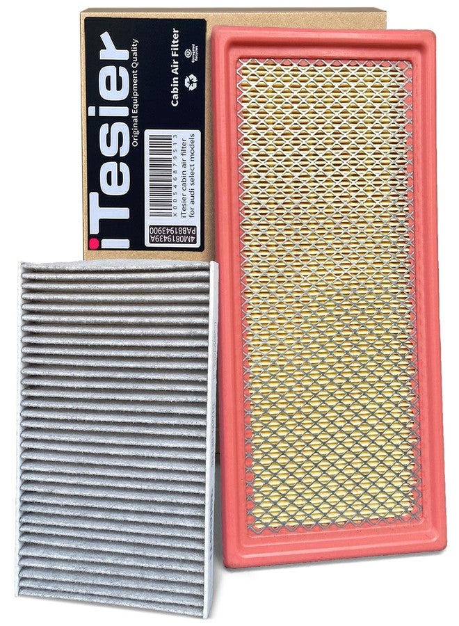 ITESIER Cabin Engine Air Filter kit for Explorer (2011 2012 2013 2014 2015 2016 2017 2018 2019),Police Interceptor Utility (2013-2019),Replace FP68, AE9Z-19N619-A,CF11176,FA-1884,7T4Z-9601-A - Image 1