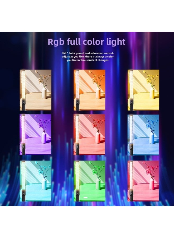 RGB Full-color Light Stick Handheld Stick Light LED Fill Light Studio Atmosphere Light Outdoor Photography Lighting Light-Light Source Color:20w Rgb Full Color Rod Light  - Image 3