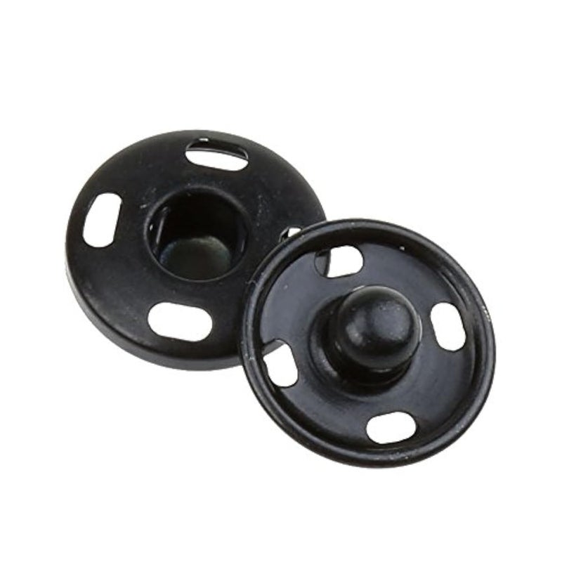 COTOWIN Sew-On Snaps,Black Press Buttons,Pack of 10,15mm - Image 5