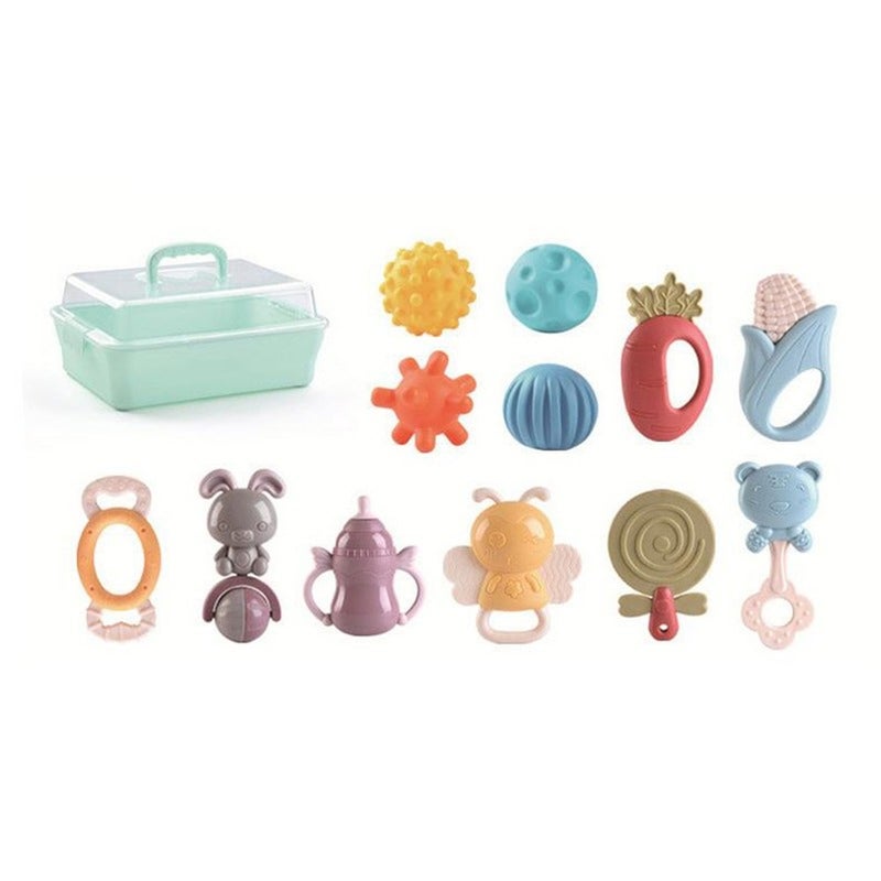 Baby Rubber Rattles Box 12 Pieces - 031019-R6210I - Image 2