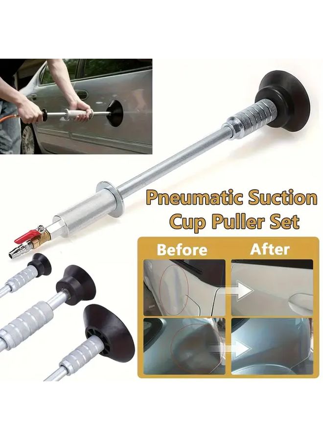 Professional Grade Paintless Dent Repair Tool Kit With 3 Suction Cups And Heavy Duty Hammer Like Puller For Auto Body Dent Removal And Scratch Fix No Paintwork Required Car Panel Repair Tool For DIY And Professionals Manual - Image 1