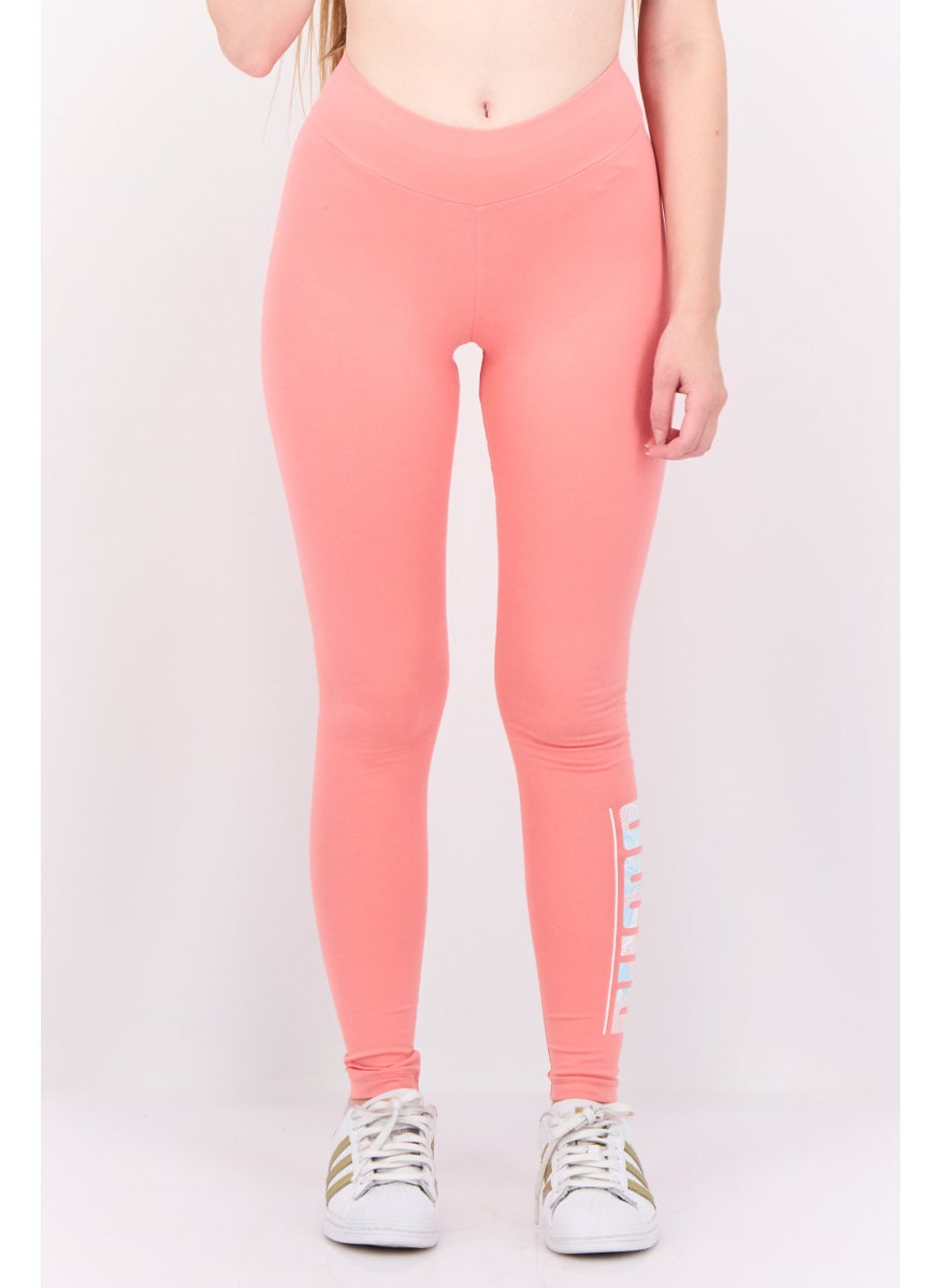 PUMA Women Tight Fit Brand Logo Training Leggings, Pink  - Image 1