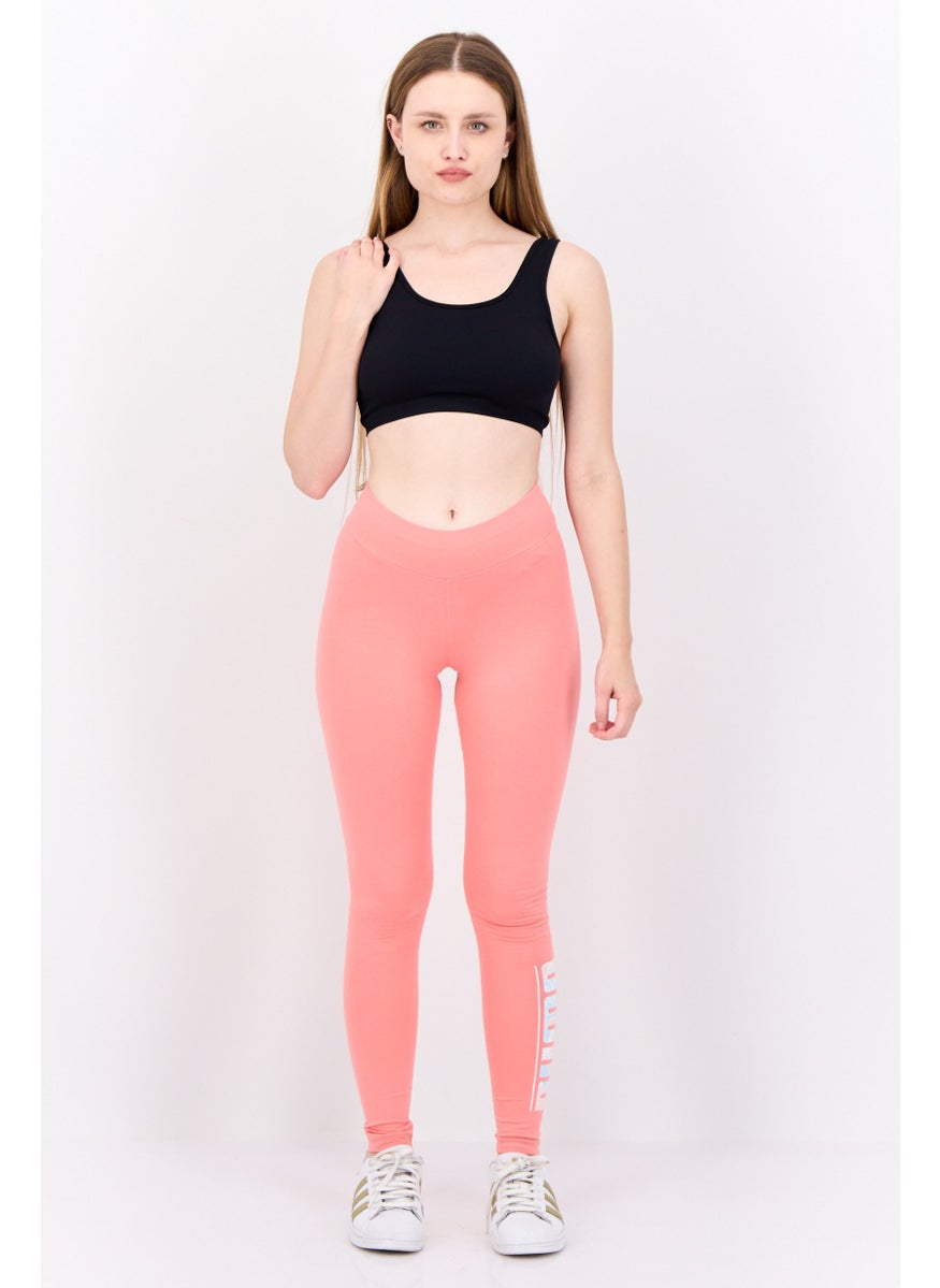 PUMA Women Tight Fit Brand Logo Training Leggings, Pink  - Image 4