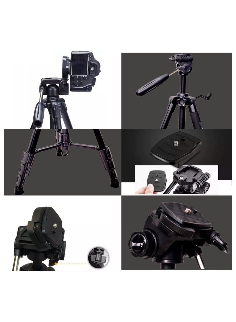 Jmary KP-2254 Professional Aluminum Tripod Monopod for All DSLR Cameras (Black) KP-2254  - Image 4